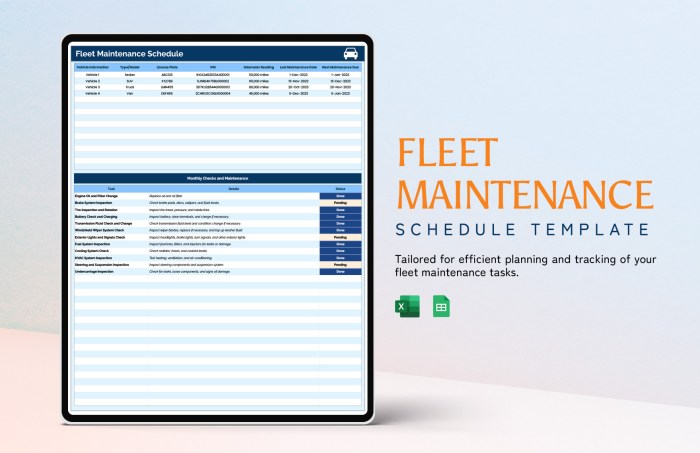 Editable Maintenance Schedule Templates in Excel to Download